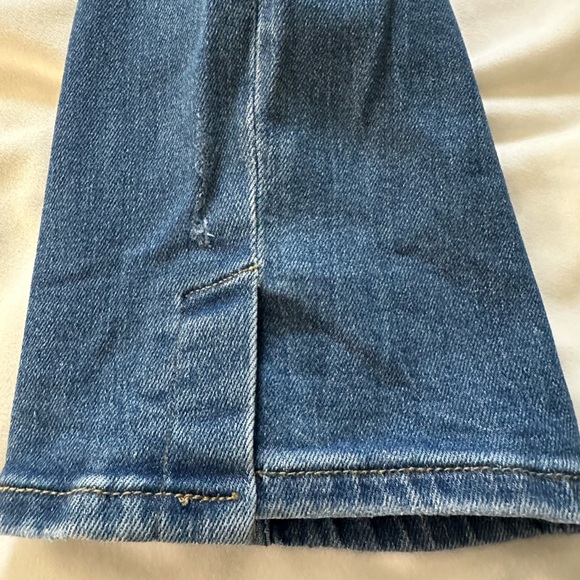 🌼Risen Medium Wash High Rise Split Hem Straight Leg Jeans size 2xl🌼 - Picture 7 of 8
